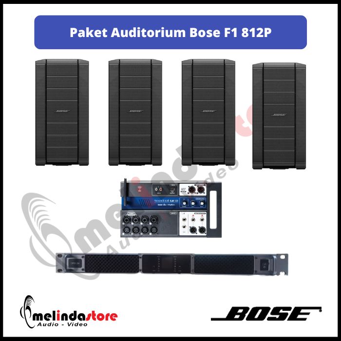 Paket Live Musik | Auditorium | PA System | Lapangan Speaker Pasif Bose F1 812P - 4 Speaker